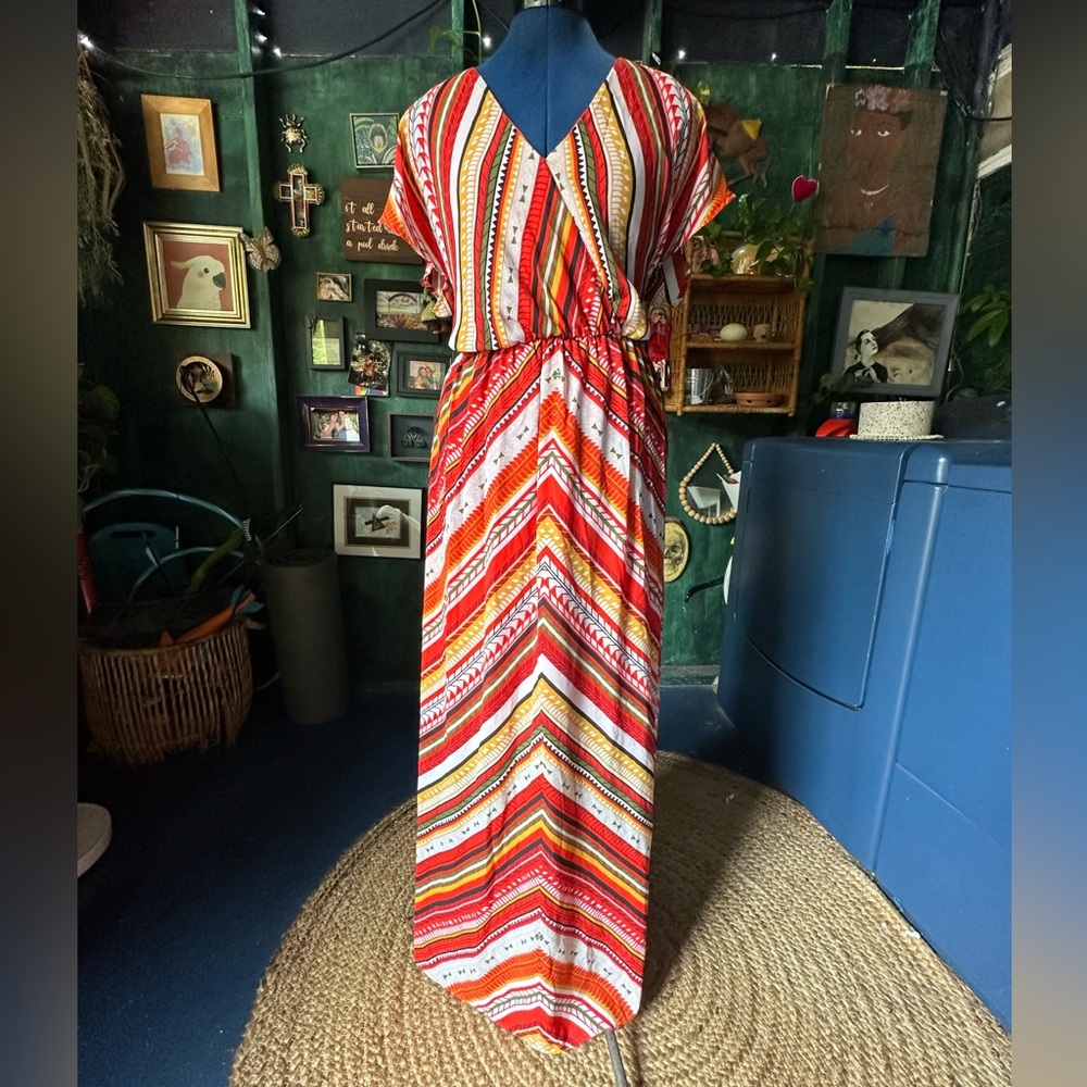 Gibson Latimer Women’s Wrap Festival Maxi Dress size Medium